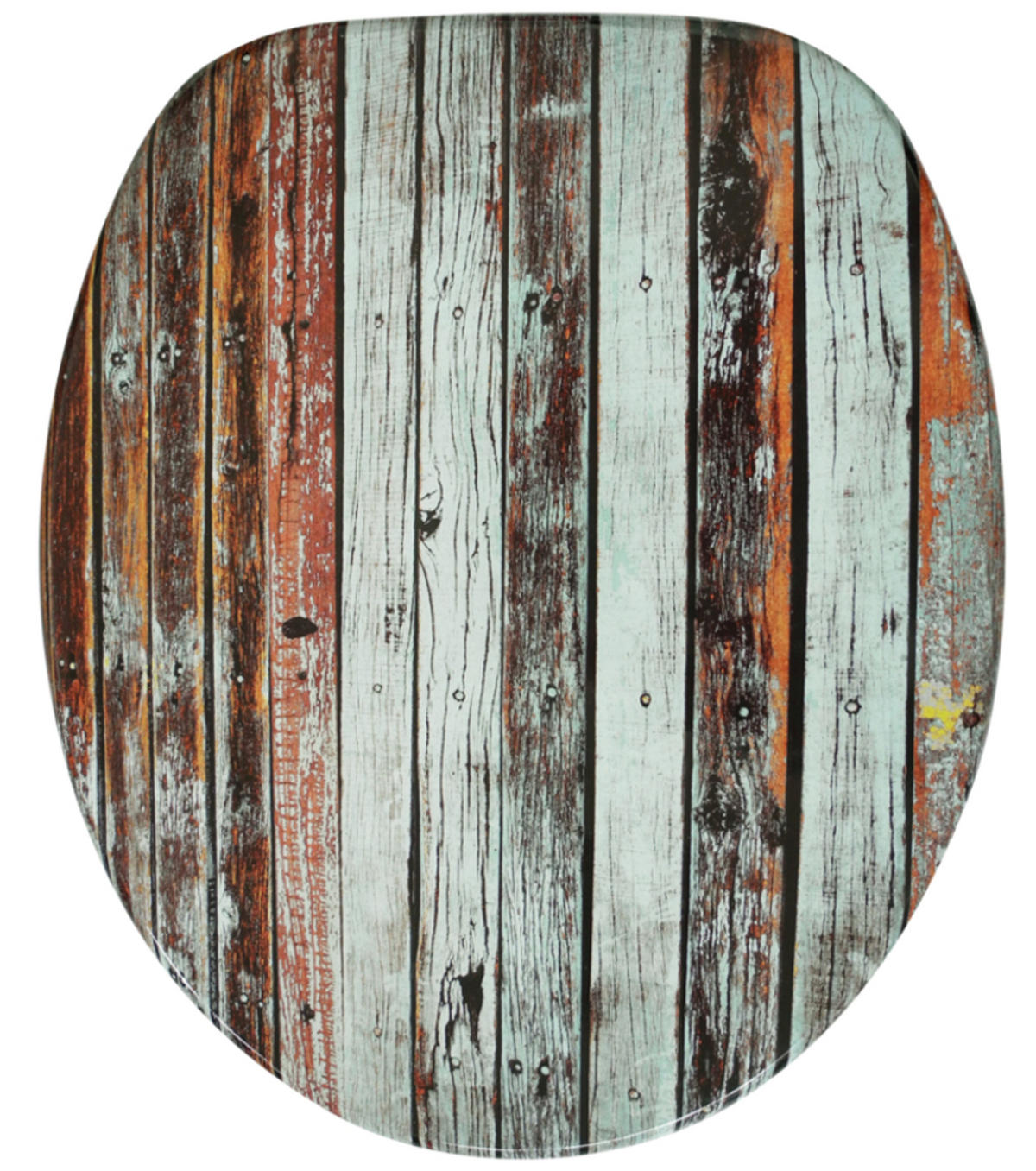 WC-SITZ mit Absenkautomatik Antik - Braun, Holzwerkstoff (38/6/47cm) - Sanilo