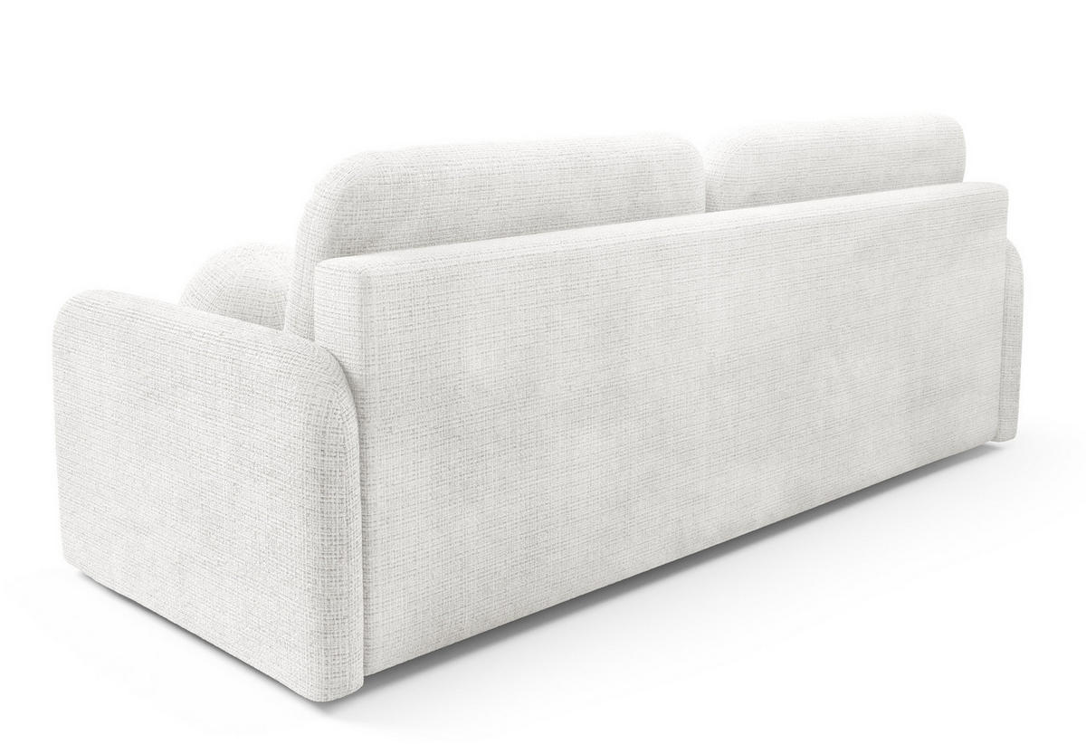 SOFA Cremona 01 Ausziehbar Mit Bequemem Sitz - Weiß, Textil (218/90/88cm) - Sepro Meble