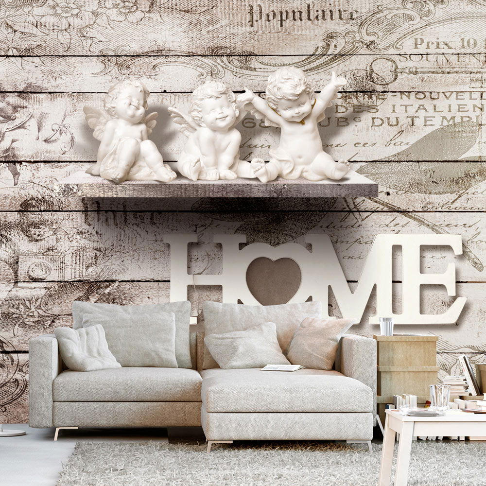 VLIESTAPETE Beige 400/280 cm - Beige/Braun, Textil (400/1cm) - KUNSTLOFT