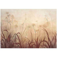 FOTOTAPETE Gras Boho Wohnzimmer 300x210 - Multicolor, Papier (300/210cm) - Wallarena