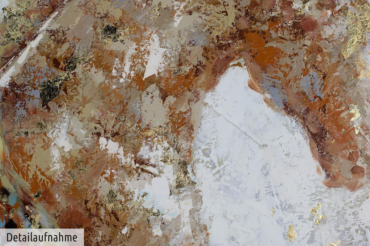 ACRYLBILD HANDGEMALT 120/80 cm - Beige, Holz/Textil (2.3/80cm) - KUNSTLOFT