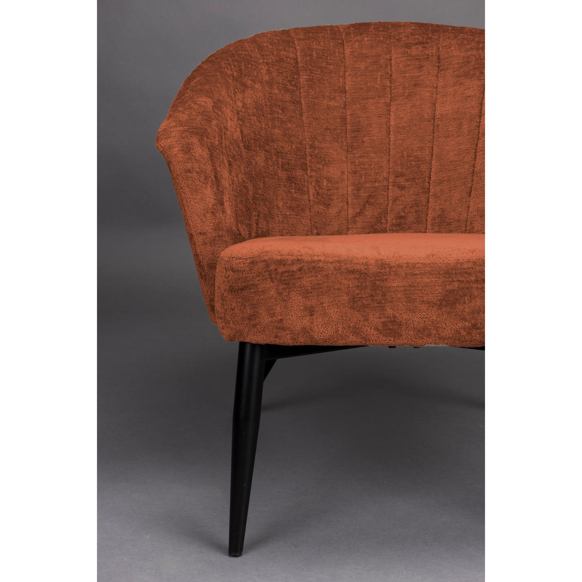 SESSEL Georgia Terracotta - Rot, Holz (77/71/73.5cm) - Dutchbone