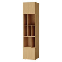 BÜCHERREGAL Largo mit 2 Türen und offenen Fächern, für Jugendzimmer, 45 cm, Frühlings-Eiche - Eichefarben, Holzwerkstoff (45/195/40cm) - Beautysofa