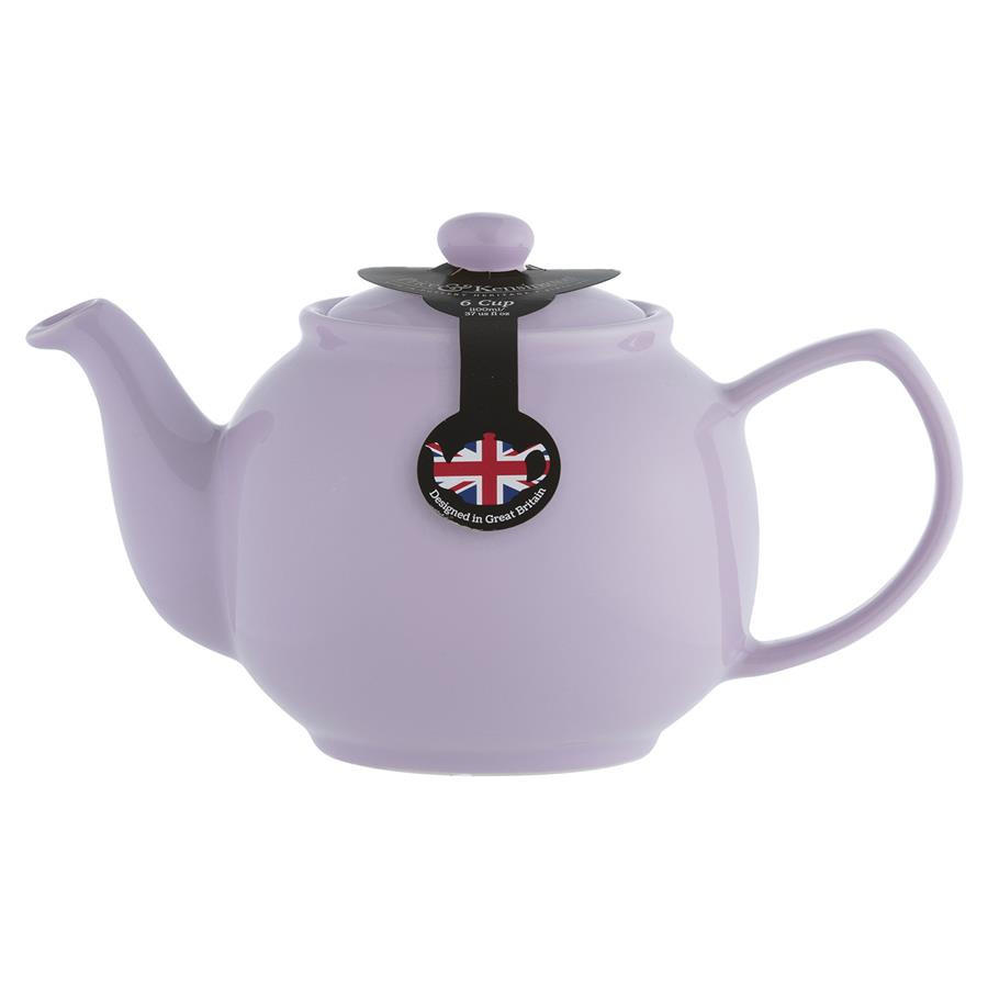 TEEKANNE 1100 ml Steingut pastell lavendel, für 6 Tassen - Multicolor, Keramik (1.1L) - Price & Kensington