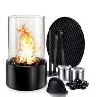 BIOETHANOL-KAMIN Schwarz 16/16/27 cm - Schwarz, Metall (16/27/16cm) - Authentics
