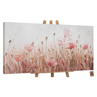 GEMÄLDE April auf Keilrahmen 100x50 cm - Rosa, Holz (100/50cm) - YS-art gallery