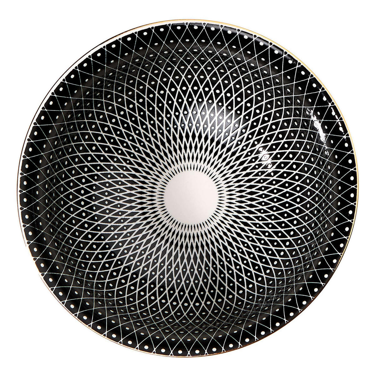 SCHALEN 6er-Set Ornaments 520 ml - Schwarz, Keramik (15/15/7cm) - Butlers