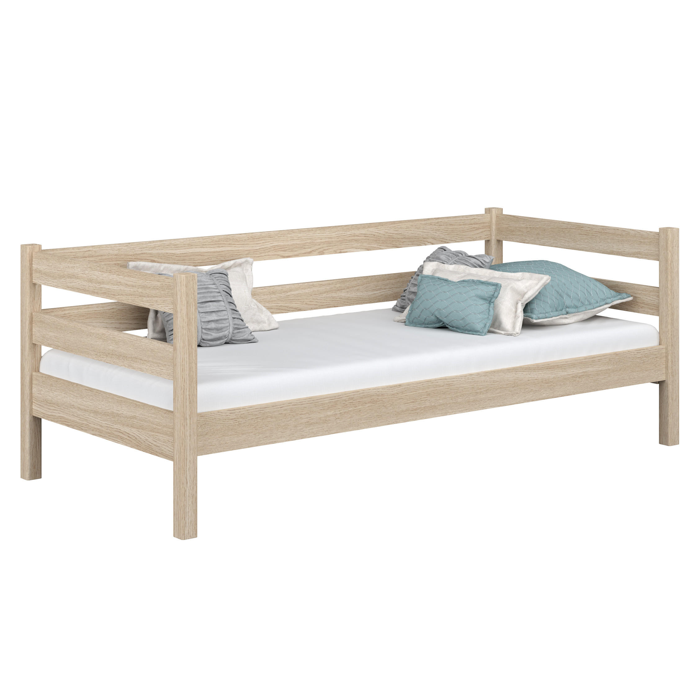 TAGESBETT Sonoma Eiche 100/200 - Sonoma Eiche, Naturmaterialien/Holz (100/200cm) - N-Wood