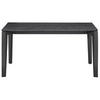 ESSTISCH Loomens Holzoptik Schwarzeiche 150x90 cm - Schwarz, Holz/Holzwerkstoff (90/150/75cm) - Selsey