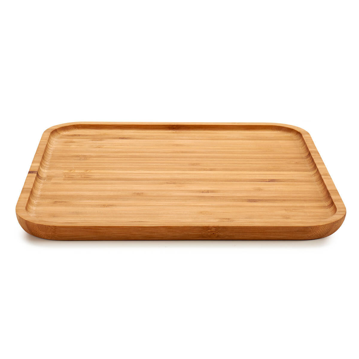 SERVIERBRETT Bambus quadratisch - Braun, Naturmaterialen (30/1.5/30cm) - Kinvara