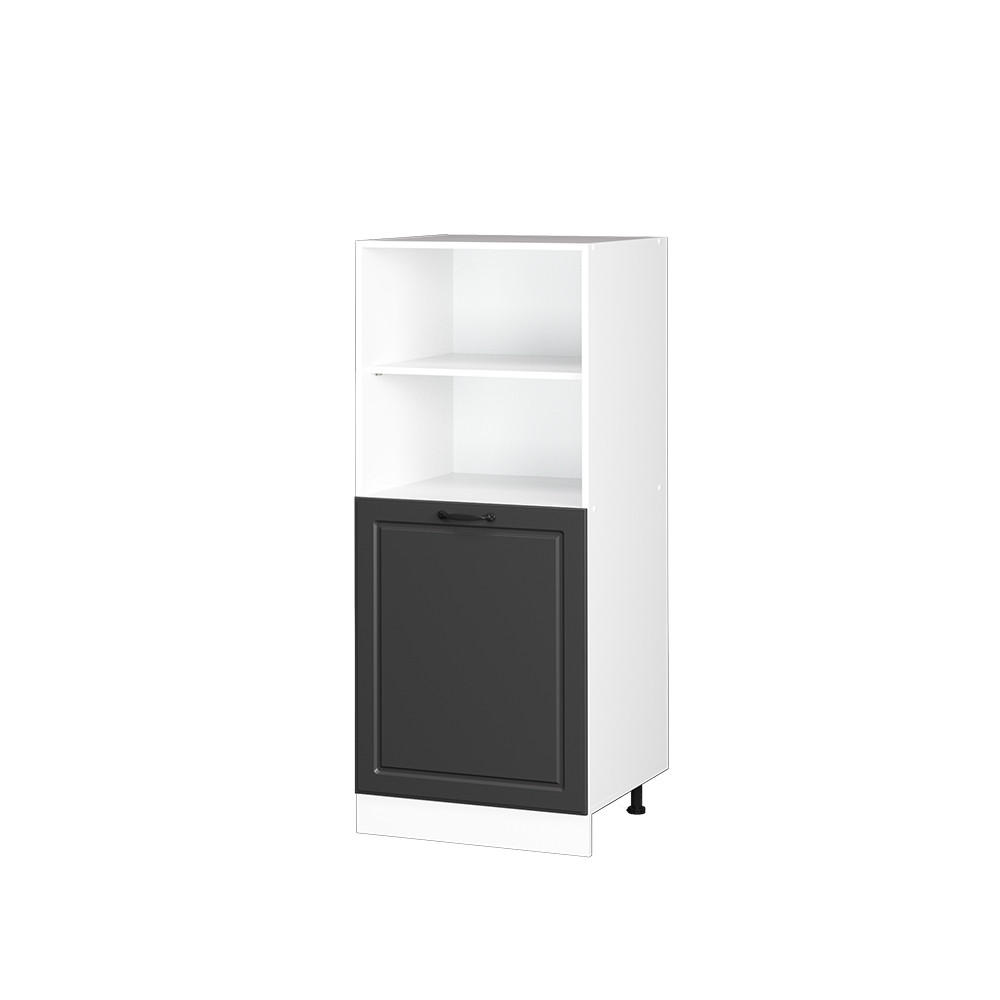 HERDUMBAUSCHRANK R-Line Anthrazit Landhaus 60 cm - Dunkelgrau/Anthrazit, Holzwerkstoff (60/143/57cm) - Vicco