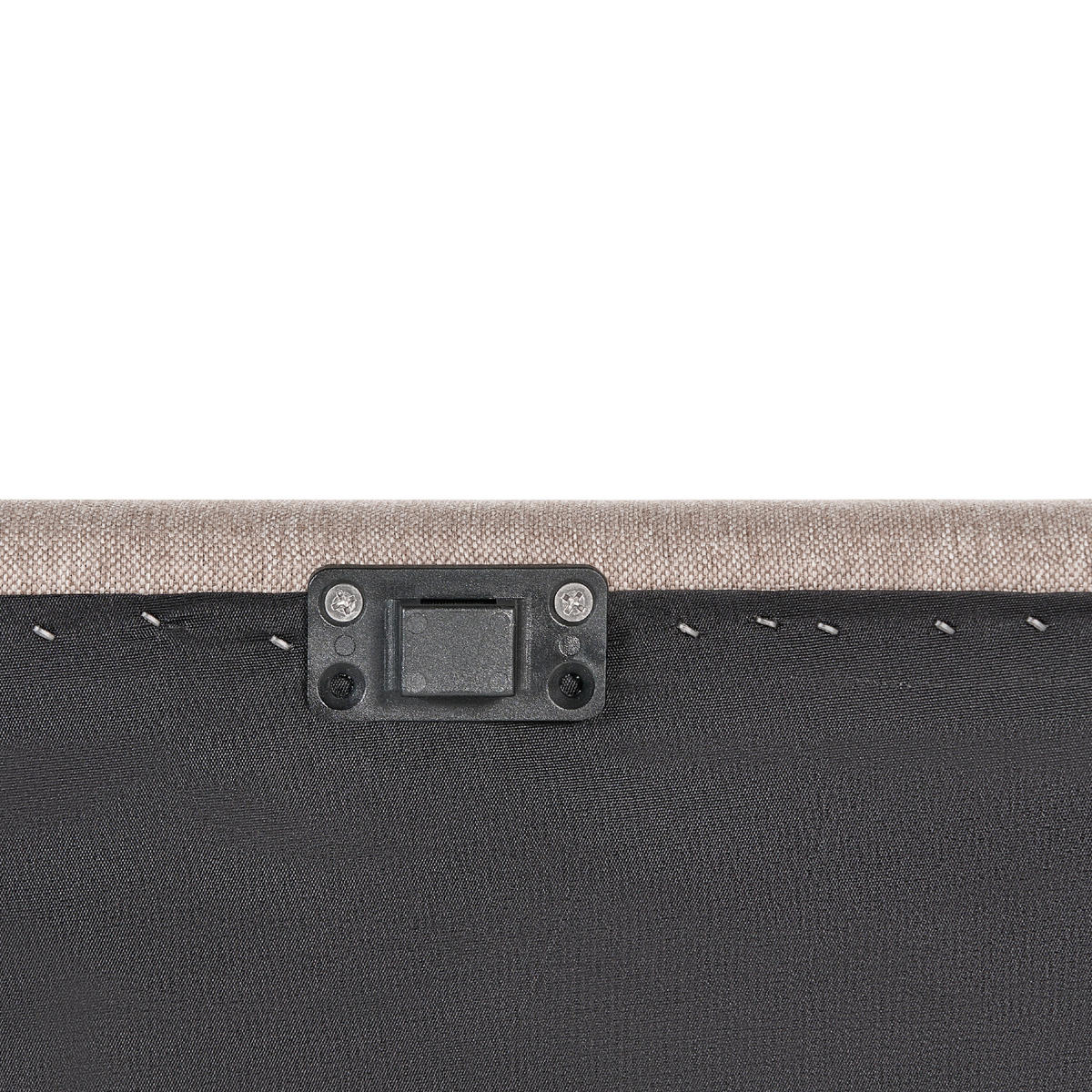 GARTENSOFA 3-Sitzer linke seite beige modular Loretello - Beige/Grau, Textil (243/70/76cm) - Beliani