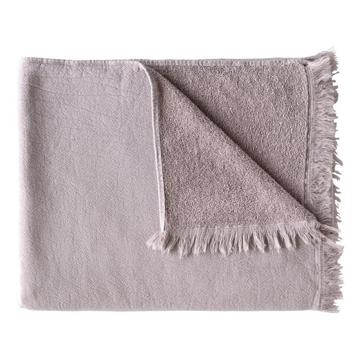 MAXI-BADETUCH Luna rosa pfeffer 100 x 160 cm - Rosa, Textil (100/160cm)