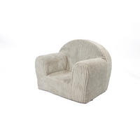 KINDERSESSEL MINI aus Kuschel-Cord in Beige - Beige, Textil (40/39/33cm) - Fortisline