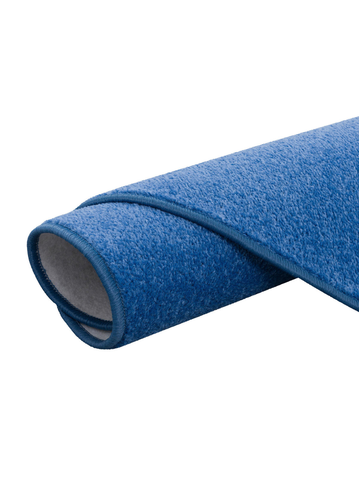 TREND VELOURS TEPPICH JOY RUND - Blau, Textil (100/100cm) - Snapstyle