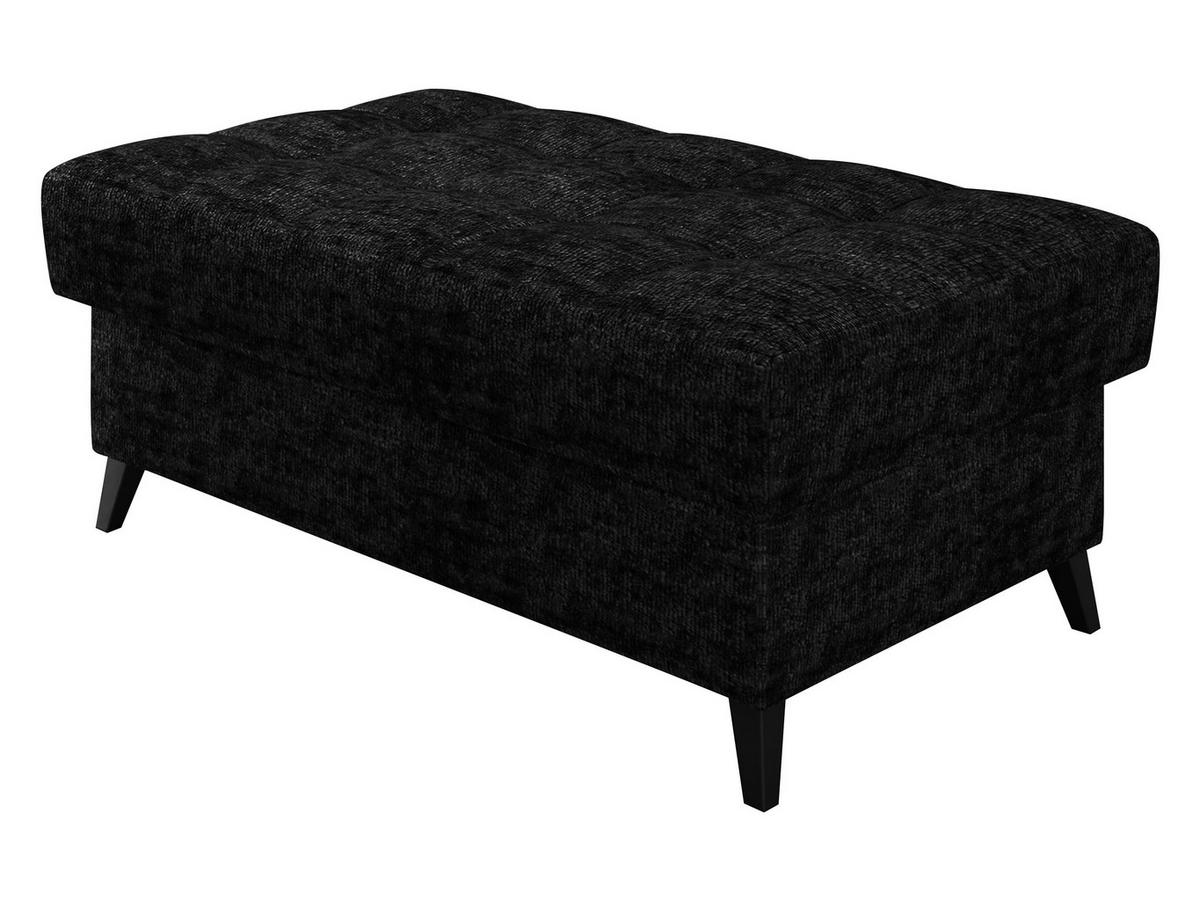 POLSTERHOCKER Nord - Schwarz, Holz/Textil (106/44/67cm) - MIRJAN24