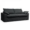 3-SITZER-SOFA, Stoff, Grau - Grau, Textil (97/88/205cm) - Oviala