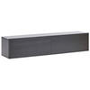 WANDMONTIERTER-TV-SCHRANK Schwarz Gladstone - Schwarz, Holzwerkstoff (140/30/32cm) - Beliani