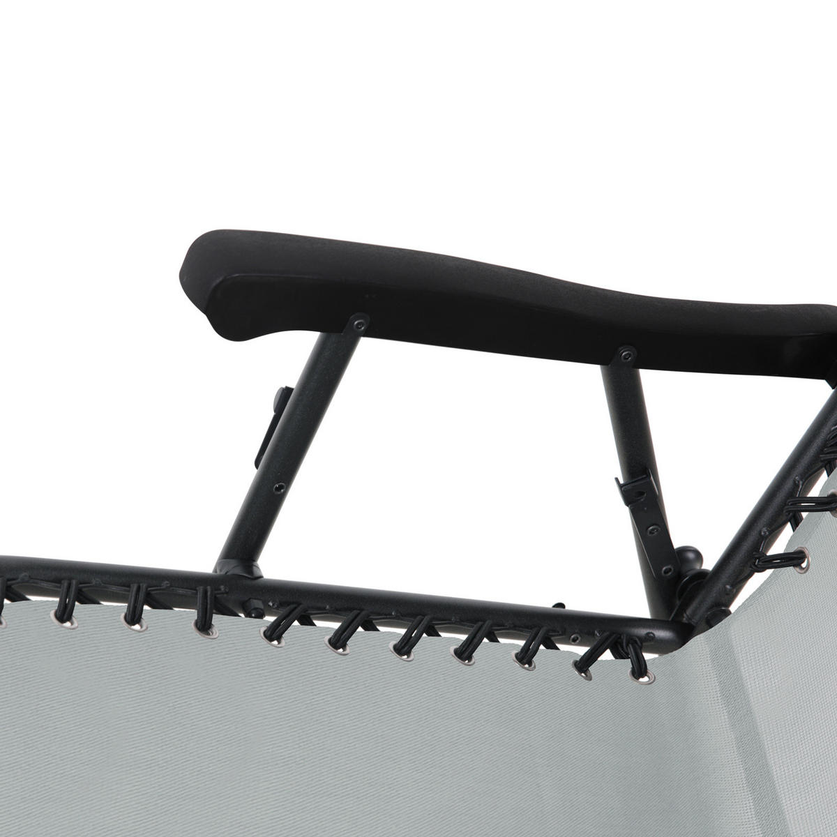 SCHAUKELSTUHL faltbar Hellgrau - Hellgrau, Metall (65/97/97cm) - SVITA