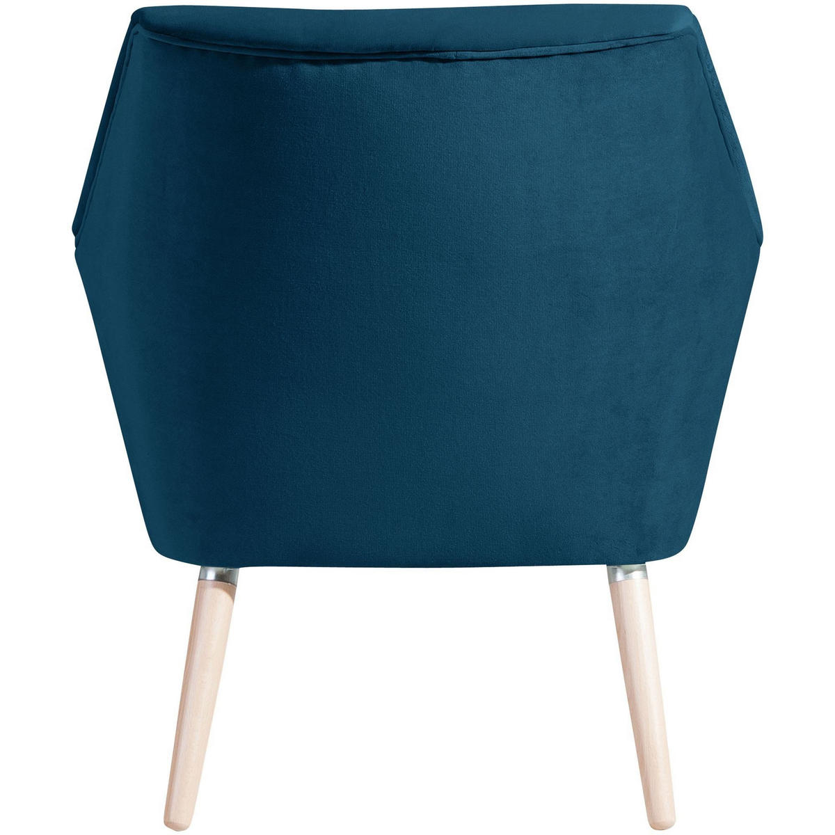 SESSEL Kachka Bezug Samtvelour Buche natur / petrol - Buchefarben/Petrol, Kunststoff (71/81/67cm) - 58aufmkessel