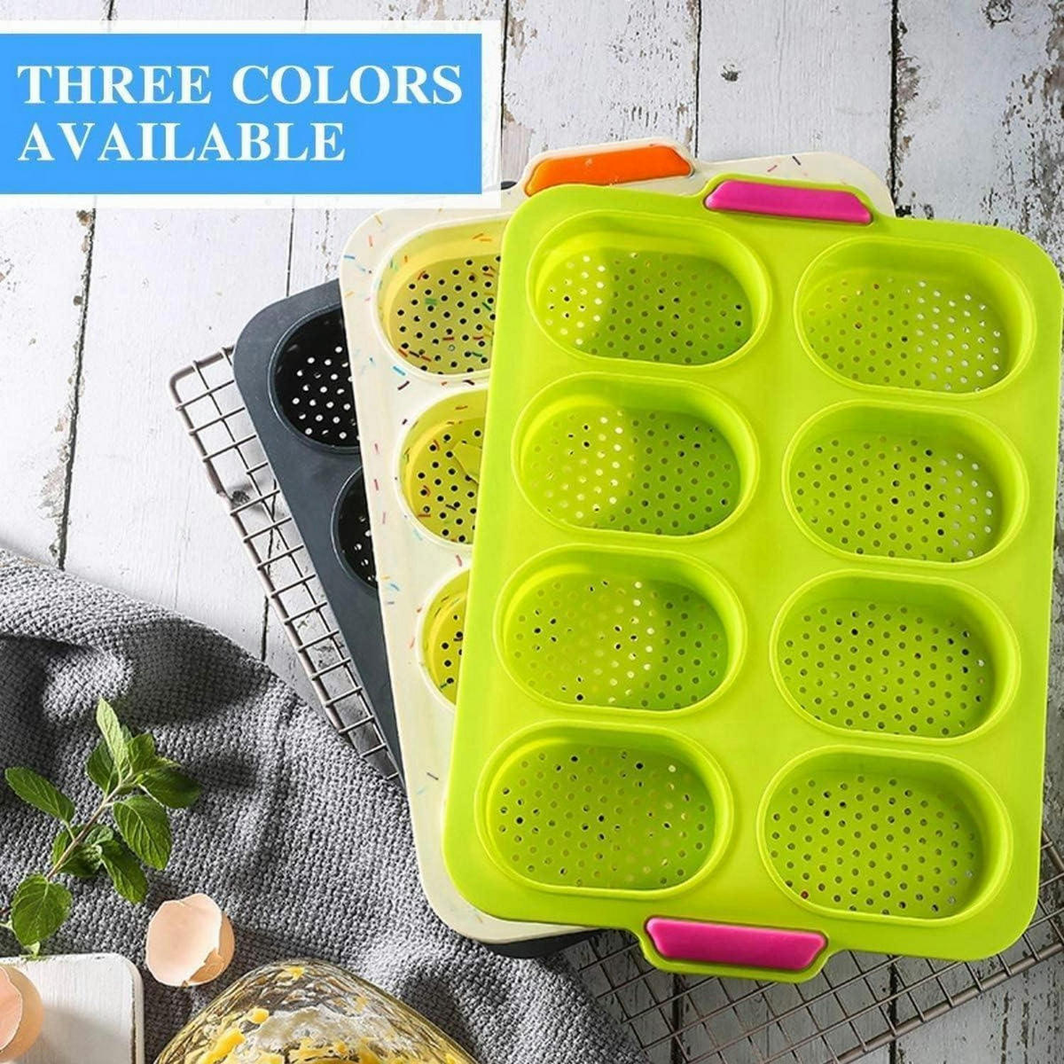 BACKBLECH Baguette 2-teiliges Set mit Zubehör Grau - Multicolor, Kunststoff (24.5/2/35cm)