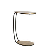 BEISTELLTISCH Marsh Bronze 43/27/53 cm - Bronzefarben, Metall (43/27/53cm) - Light & Living
