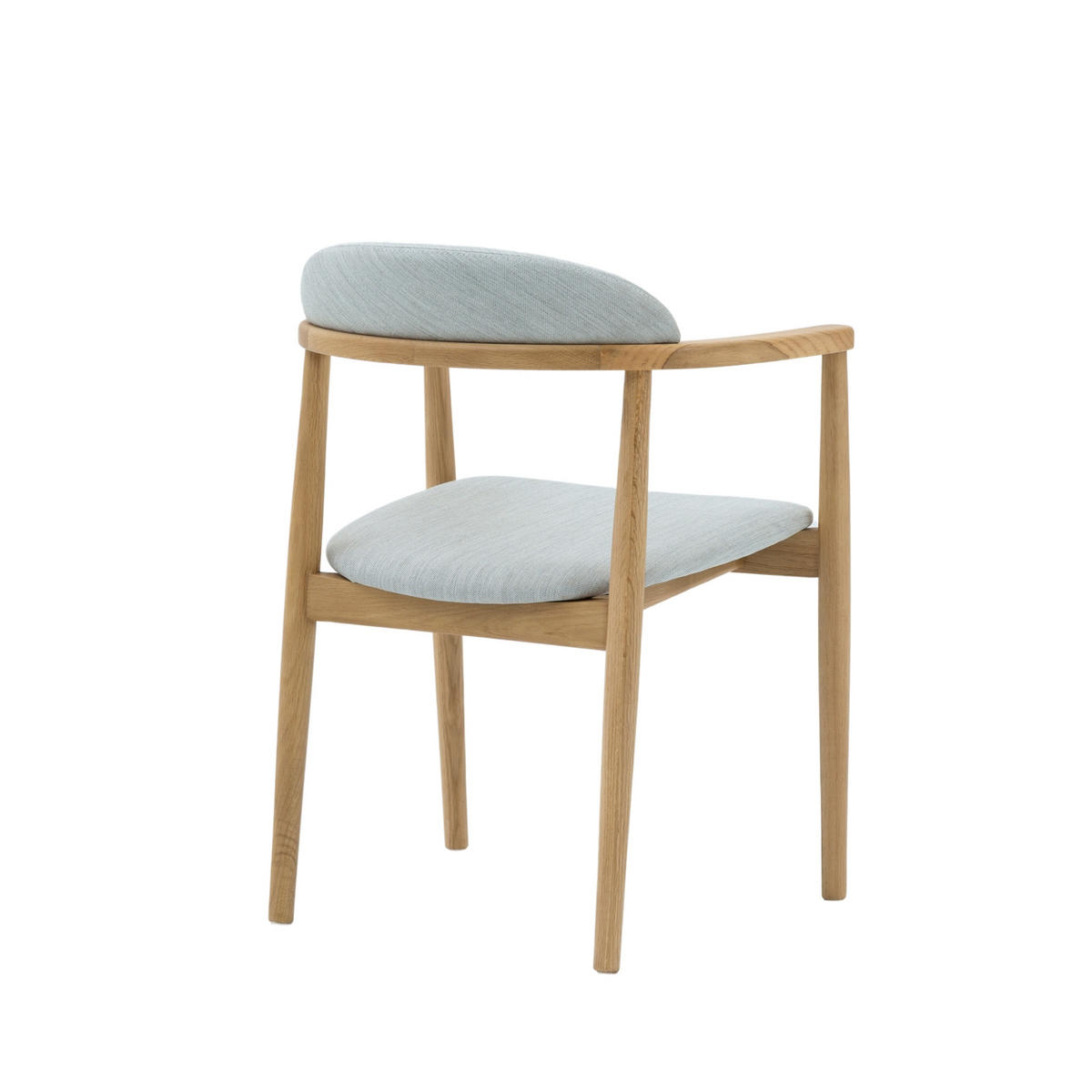 ESSZIMMERSTUHL Elv grauer Sitz - Grau, Holz (58/79/52cm) - WOODEK