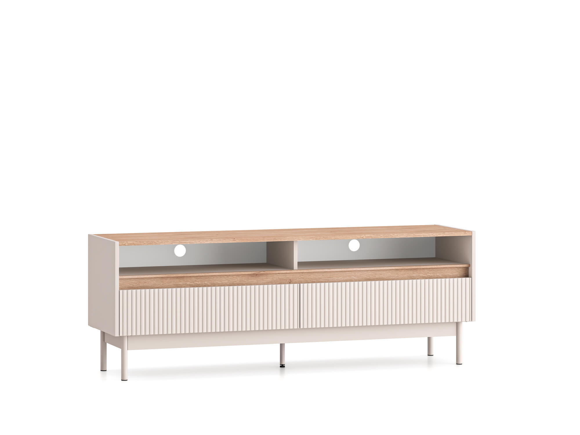 TV-LOWBOARD DUNEA Beige 154x40x55 cm - Beige, Holzwerkstoff (154/55/40cm) - FURNLUX
