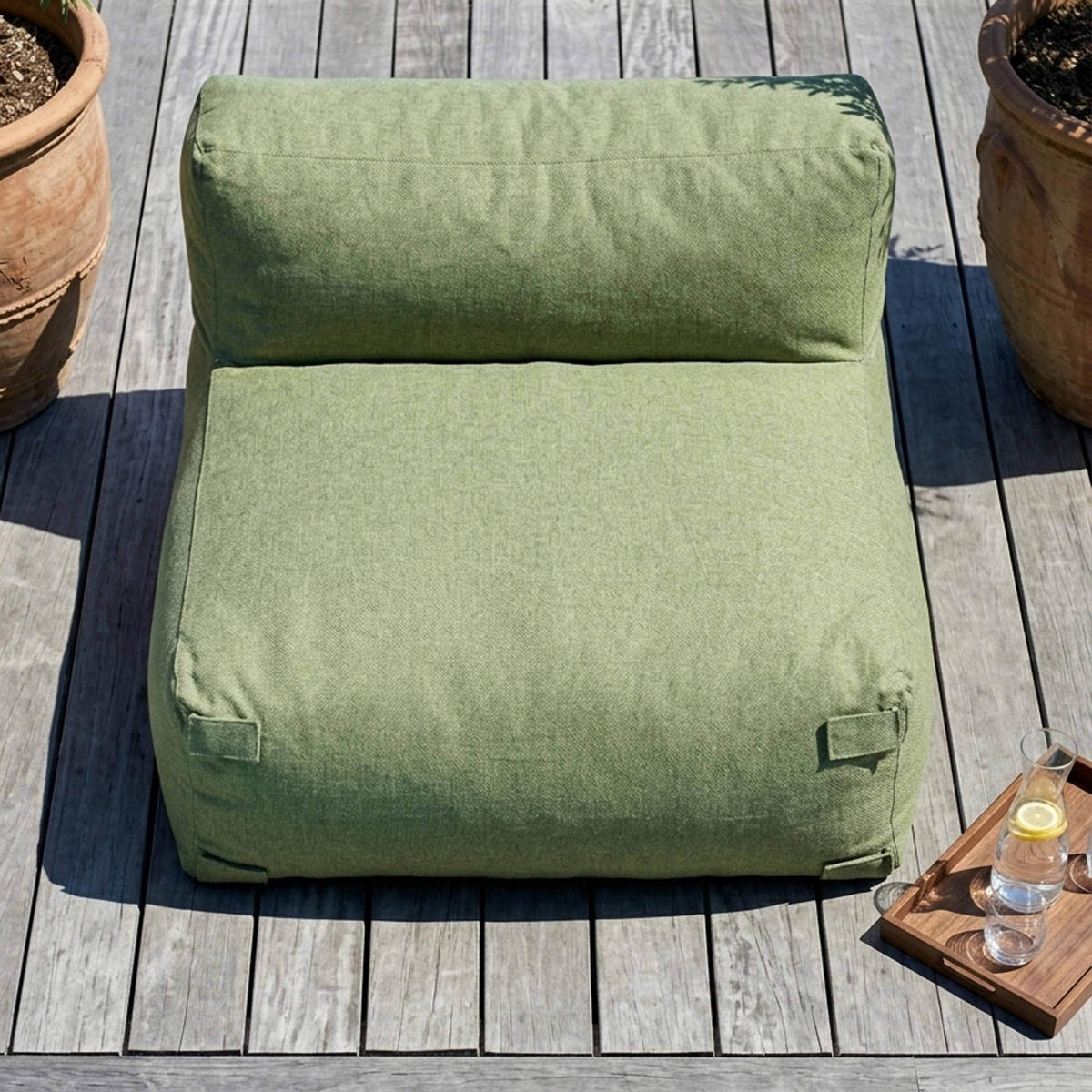 SESSEL, Kaktusgrünen - Grün, Textil (85/65/85cm) - Oviala