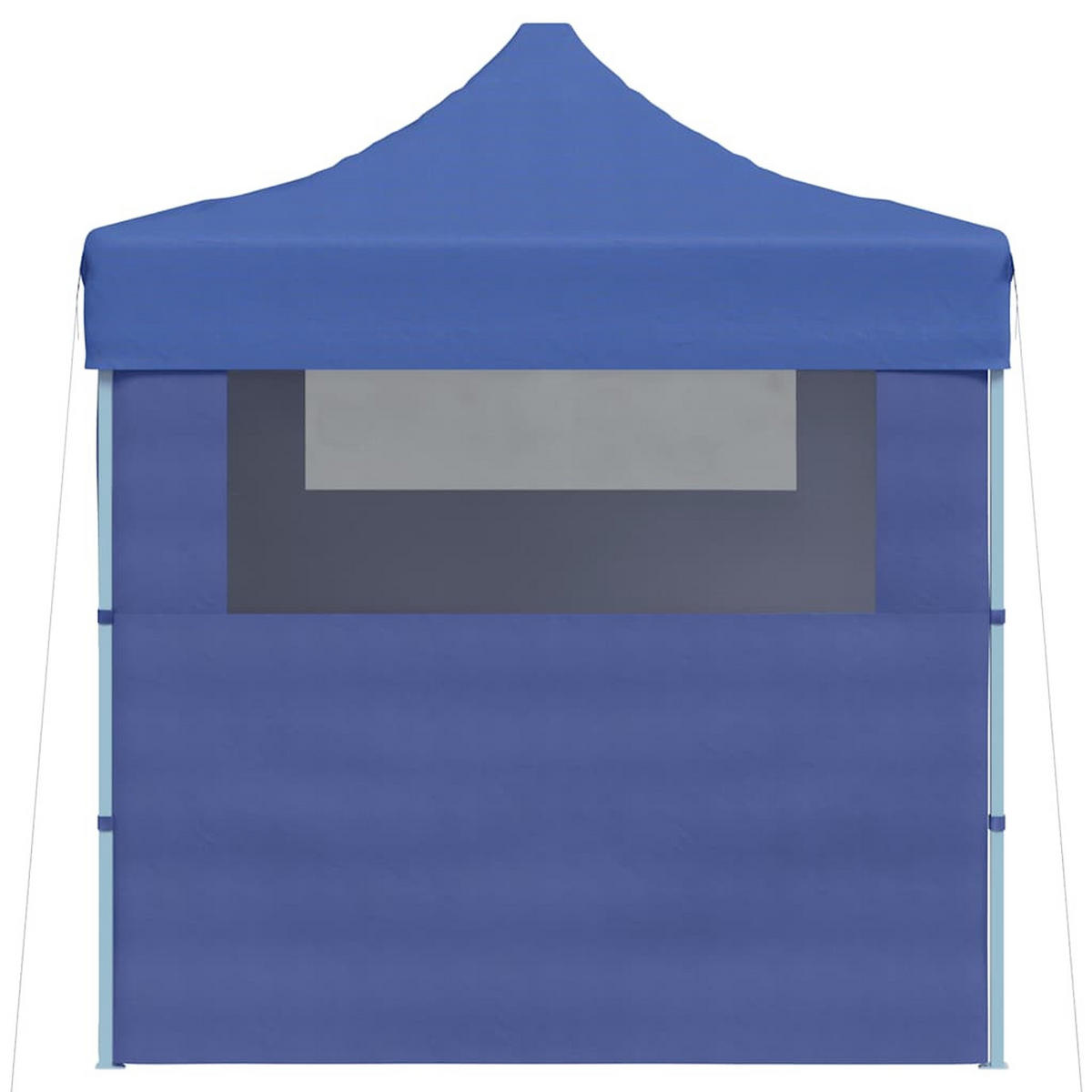 PROFI-PARTYZELT Faltbar Mit 3 Seitenwänden 3/4M Stahl Blau - Blau, Textil (280/315/410cm) - vidaXL