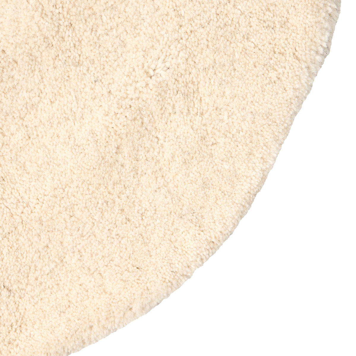 KOBEREC Béžový 140 cm Vlna Manali - béžová, textil (140/140cm) - Beliani