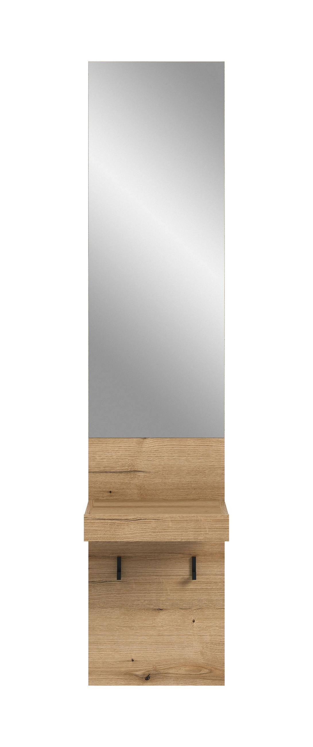 GARDEROBEN/SPIEGELPANEEL NARO (B/H/T: ca. 35/160/37 cm) in Evoke Oak Nachbildung/Evoke Oak Nachbildung - Eichefarben, Holzwerkstoff (35/160/37cm)