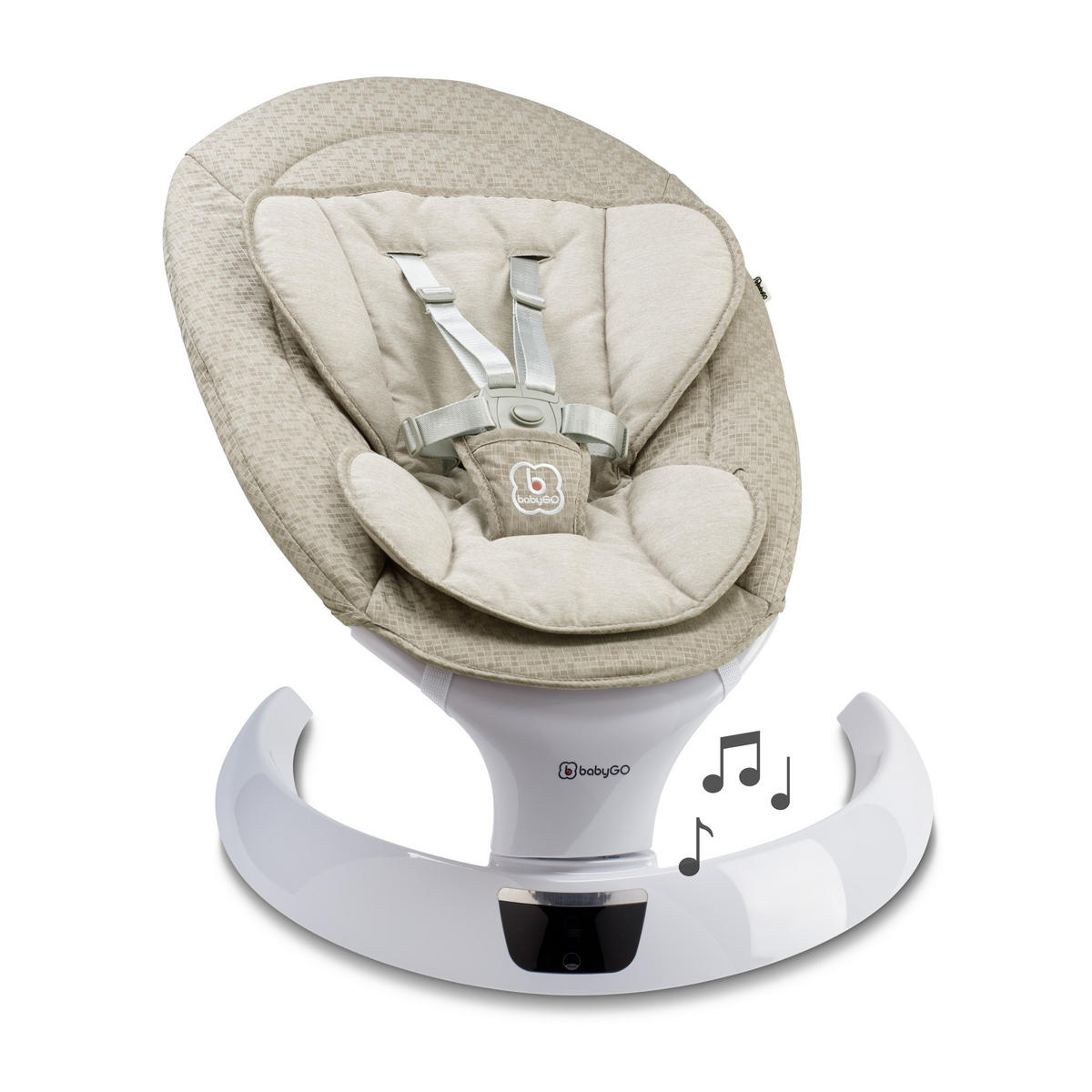 BABYWIEGE Swing beige - Beige, Kunststoff (58/62/71cm) - BabyGo