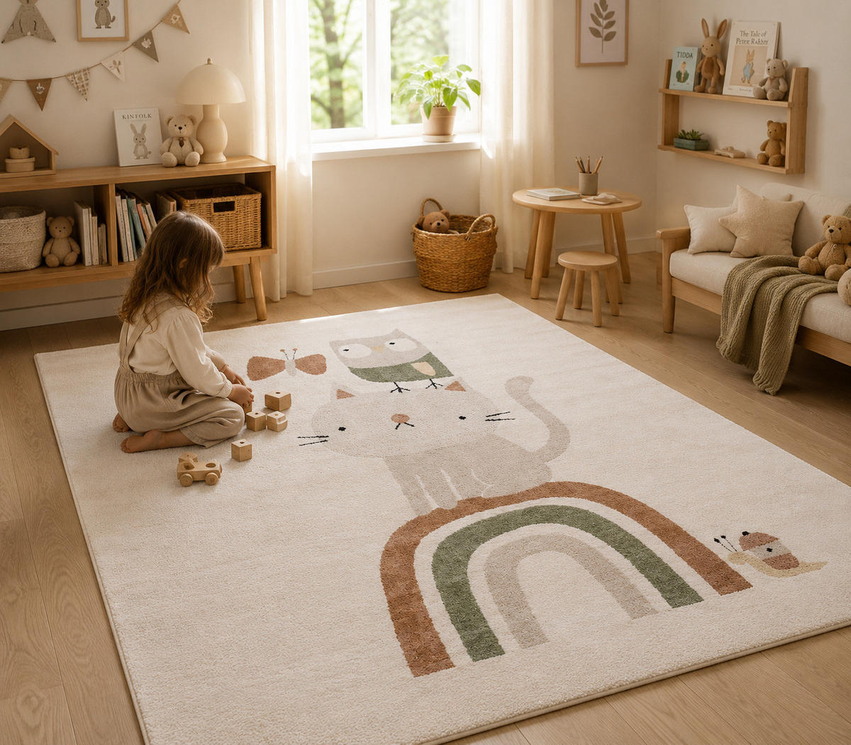 KINDER TEPPICH HAPPY KIDS - Grau, Textil (160/230cm) - Pergamon
