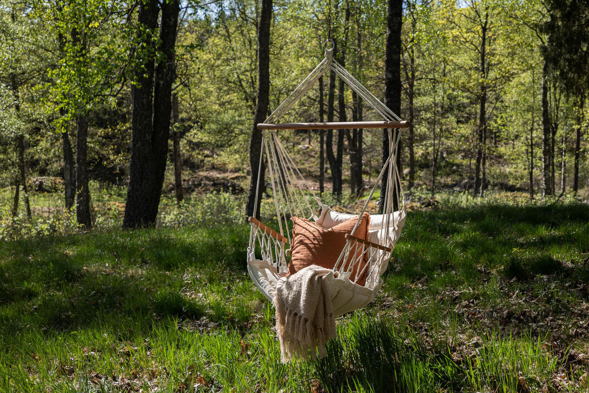 HÄNGESESSEL TAPAZ Beige 70x70x120 cm - Beige, Textil (70/120/70cm) - FURNLUX