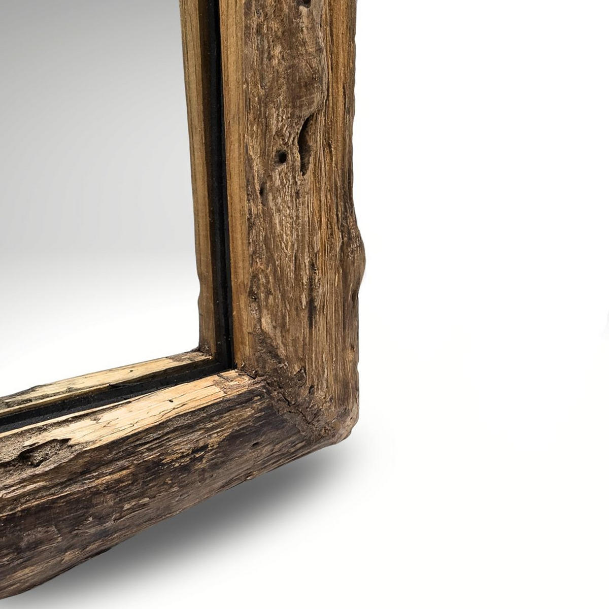 WANDSPIEGEL Hennes 60x60cm, Massivolz naturfarben - Naturfarben, Holz (60/60/5cm) - CREEDWOOD