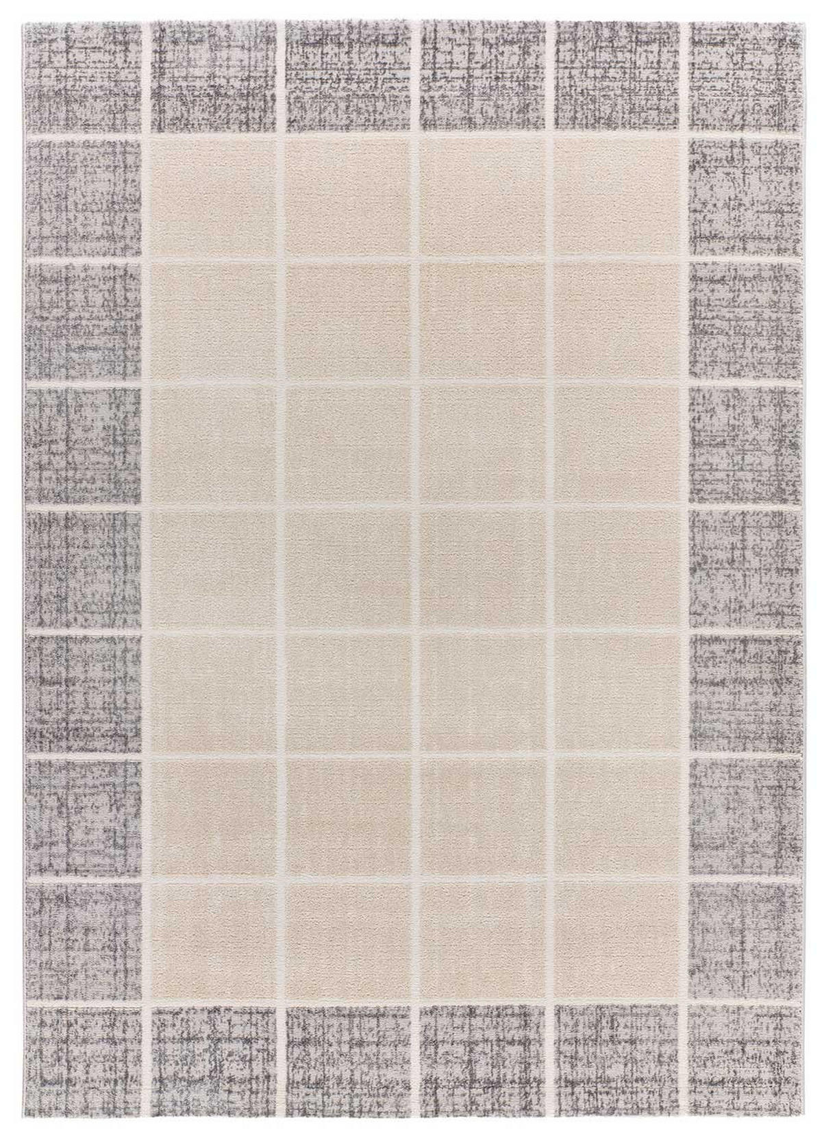 WEBTEPPICH beige und grau Flora 80/150 cm - Beige/Grau, Naturmaterialien/Textil (80/150cm) - Atticgo
