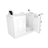 SENIOREN Sitzbadewanne mit Tür S07-C-R - Weiß, Glas/Kunststoff (76/116/140cm) - AcquaVapore by Sandra Jentho