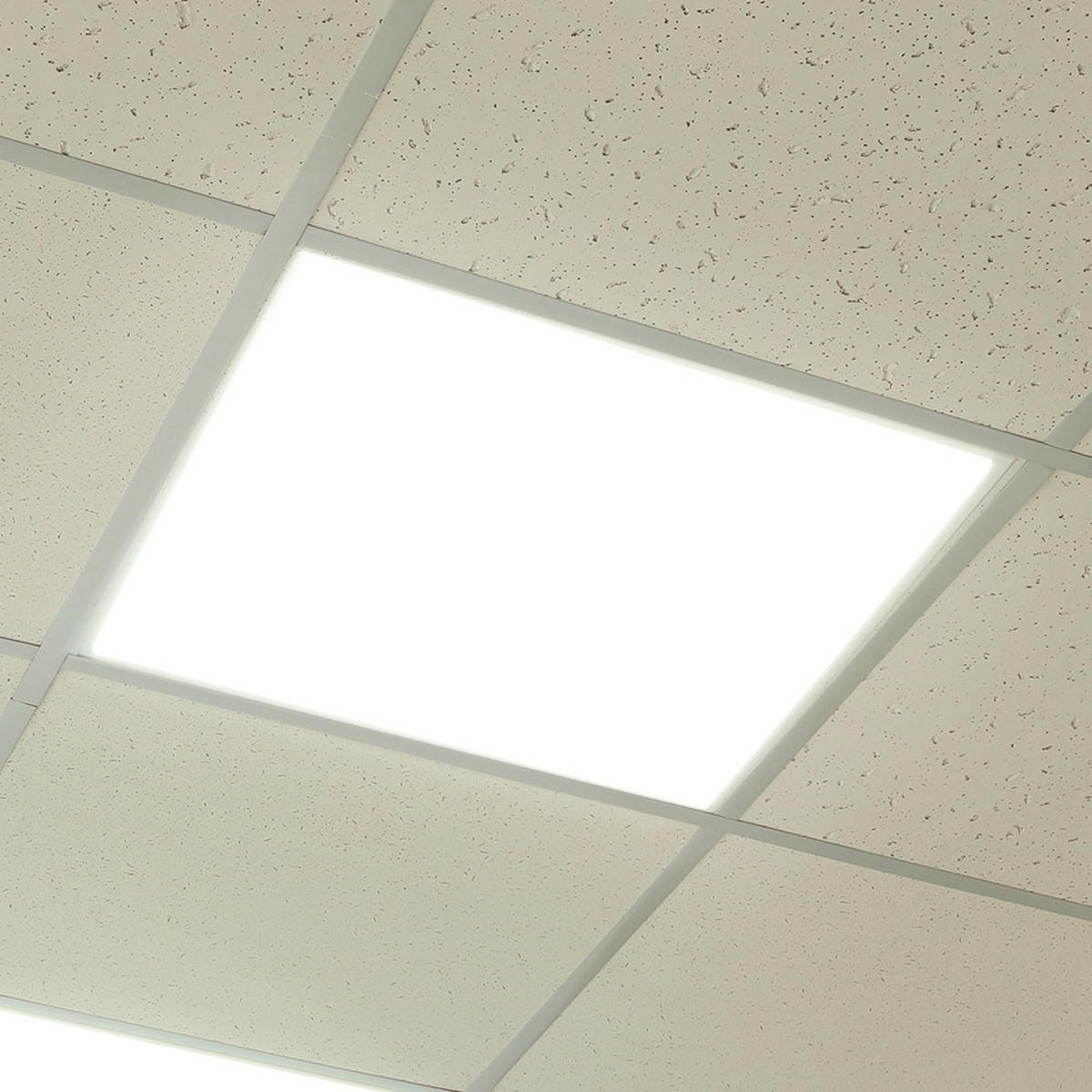 LED DECKENLEUCHTE Panel Weiß - Weiß, Metall (59.5/59.5/2.9cm)