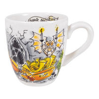 MINI-BECHER Danse Macabre in Bunt - 200 ml - Multicolor, Keramik (0.2L) - Blond Amsterdam