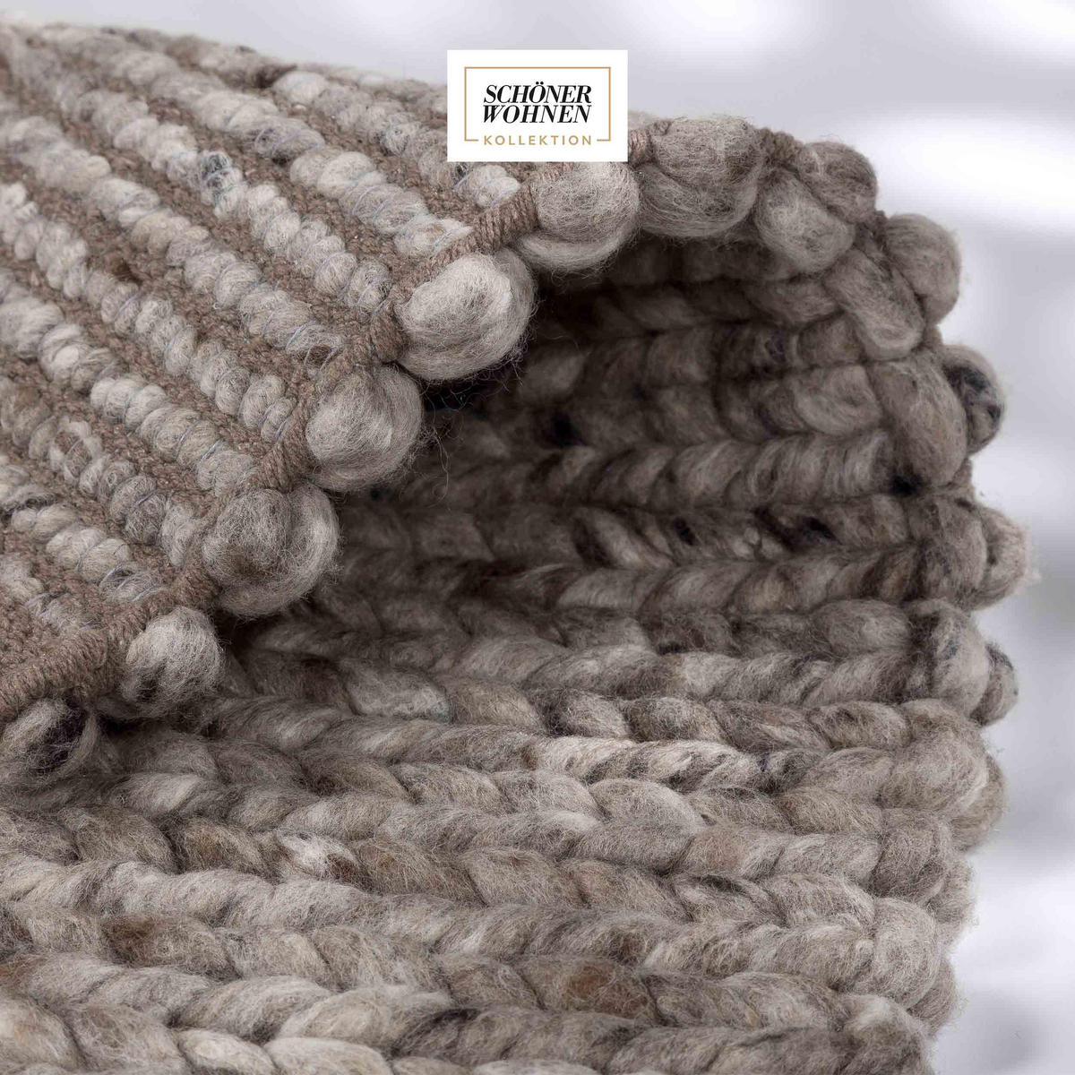 KOBEREC v obývacej izbe ENISA - hnedá, textil (70/140cm) - Schöner Wohnen