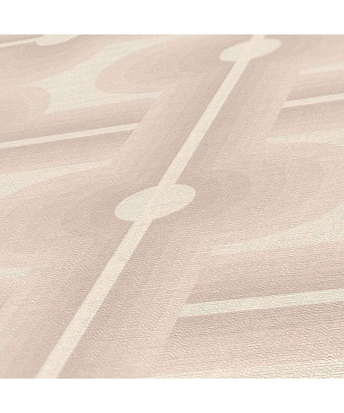 VLIESTAPETE Beige 53/850 cm - Beige, Textil (53/1cm) - KUNSTLOFT