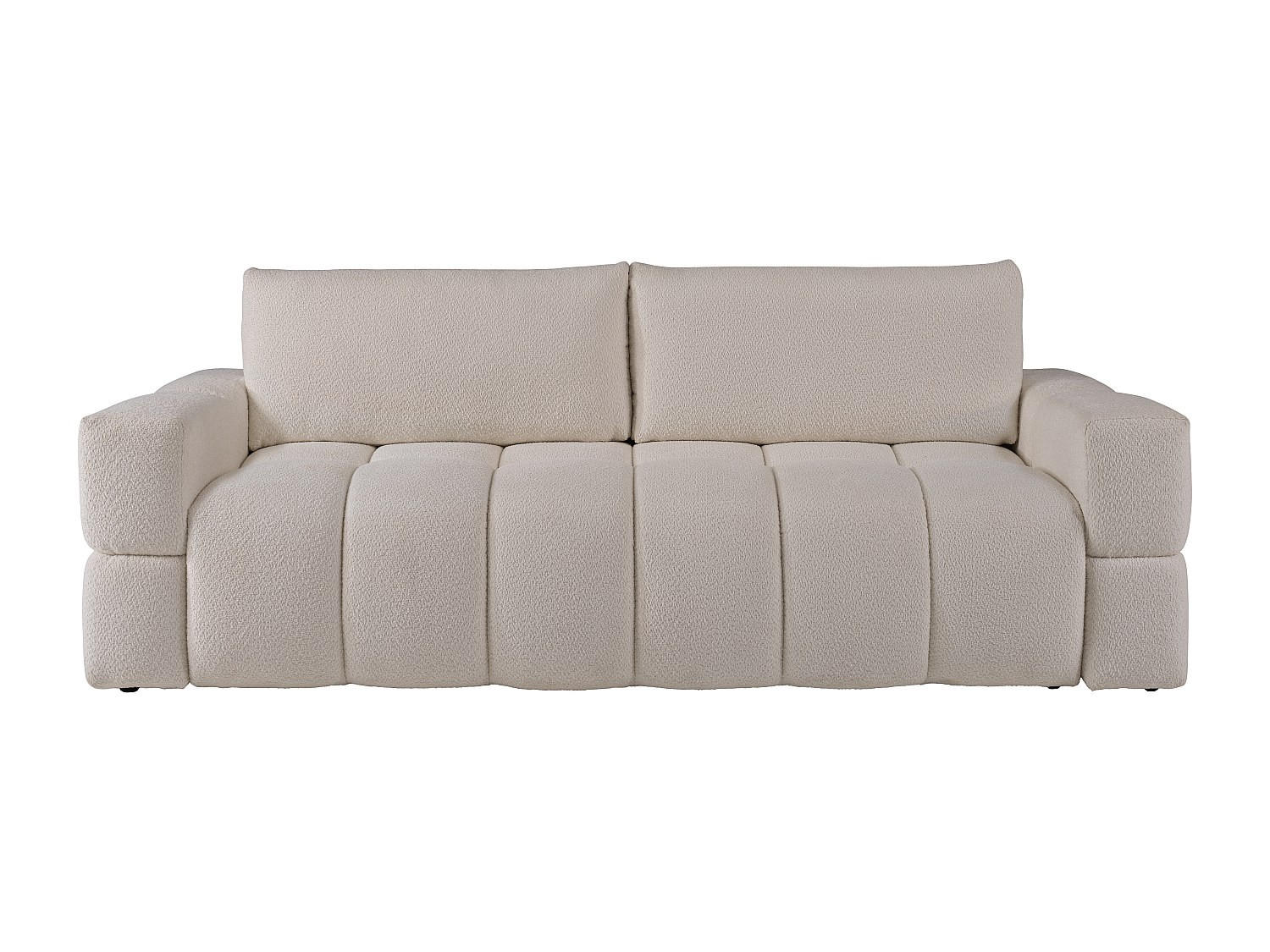 SCHLAFSOFA - 3 Personen - Stoff - Beige - - Beige, Textil (252/107/107cm) - Vente-Unique