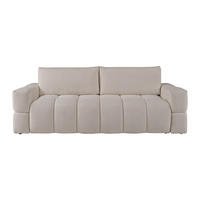 SCHLAFSOFA - 3 Personen - Stoff - Beige - - Beige, Textil (252/107/107cm) - Vente-Unique