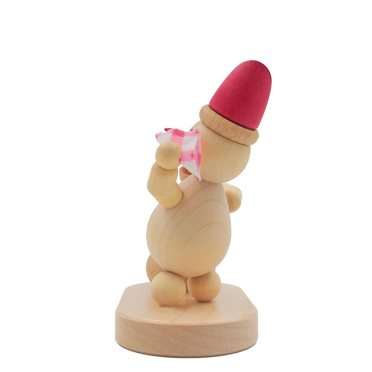 HOLZFIGUR Schneemann Junior Weihnachtswichtel auf Sockel 7 cm - Multicolor, Holz (9/10/0.1cm)