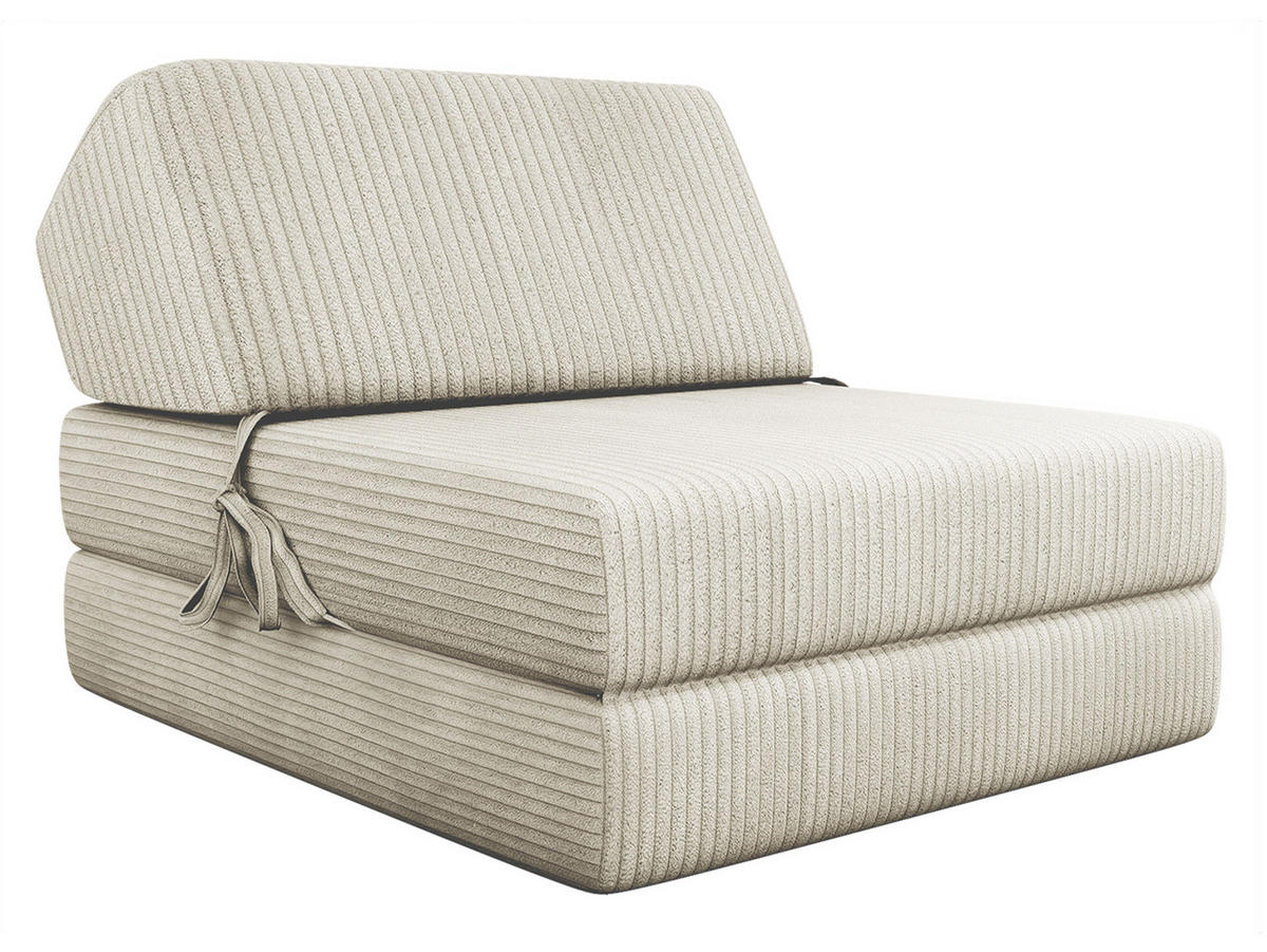 KLAPPSOFA Kevin Cord - Beige, Textil (73/58/90cm) - MIRJAN24
