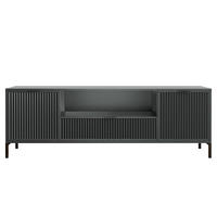 TV-LOWBOARD WAVE 165 cm Grün - Schwarz/Grün, Holzwerkstoff/Metall (165.3/56.1/40.6cm) - Idohome