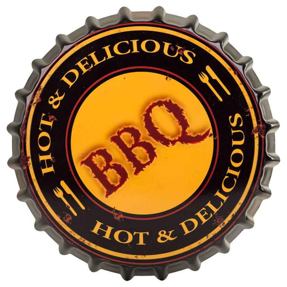 HOCKER aus Metall, schwarz, 35x46cm - Schwarz, Metall (35/46/35cm) - Wanderlust