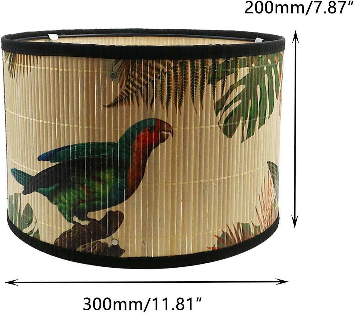 LAMPENSCHIRM Bambus 30/30/20 cm - Dunkelgrün, Naturmaterialien (30/30/20cm) - Authentics