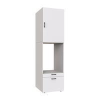 WASCHMASCHINENSCHRANK Serie 2 67cm Breit, 240cm Hoch - Weiß, Holzwerkstoff (67/240/67cm)